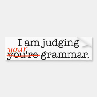 Bedöma din grammatik bildekal