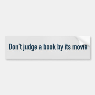 Bedöma inte en bok vid dess film bildekal