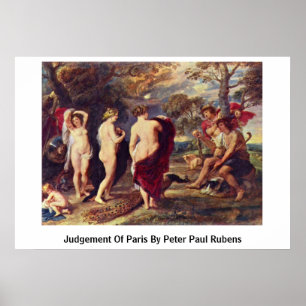 Bedömning av Paris av Peter Paul Rubens Poster