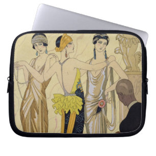 Bedömningen av Paris, 1920-30 (pochoirtrycket) Laptop Sleeve