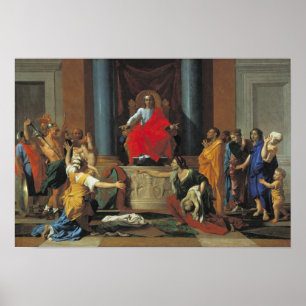 Bedömningen av Solomon, 1649 Poster