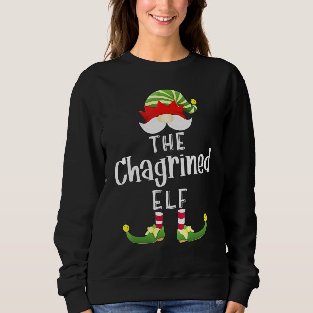 Bedomrad Elfggrupp Jul Pyjamasparty T Shirt (Framsida)