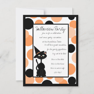 Bedotted Halloween-Inbjudningskort Inbjudningar