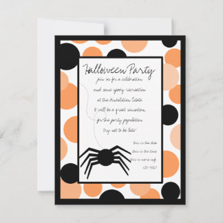 Bedotted Halloween-Inbjudningskort Inbjudningar