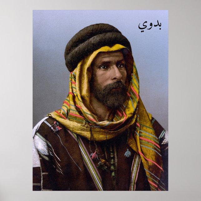 Bedouin Chief från Ottoman Syrien Poster (Framsidan)