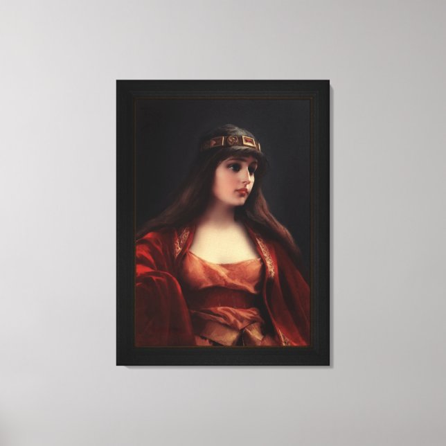 Bedouin Girl av Luis Ricardo Falero Canvastryck (Framsida)