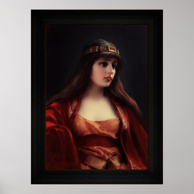 Bedouin Girl av Luis Ricardo Falero Poster (Framsidan)