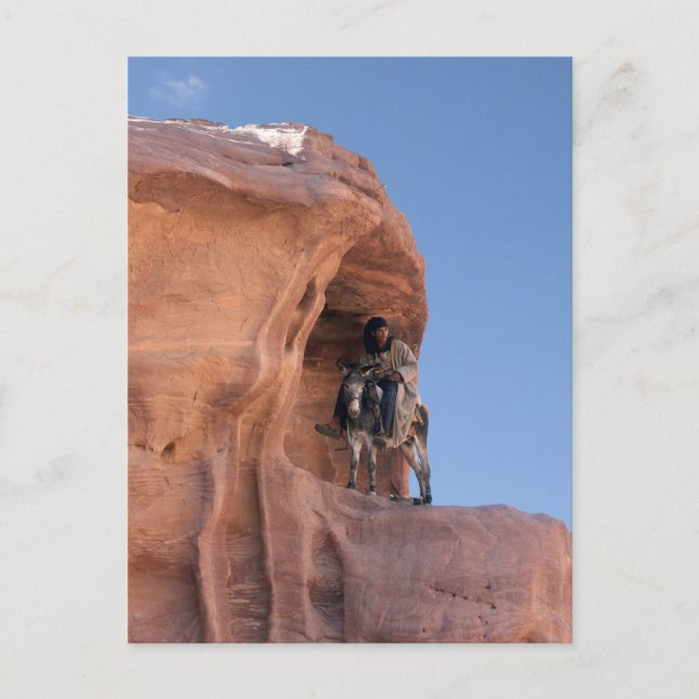 Bedouin i Petra Vykort (Framsida)