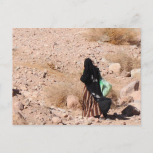 Bedouin kvinna, södra Sinai, Egypten Vykort