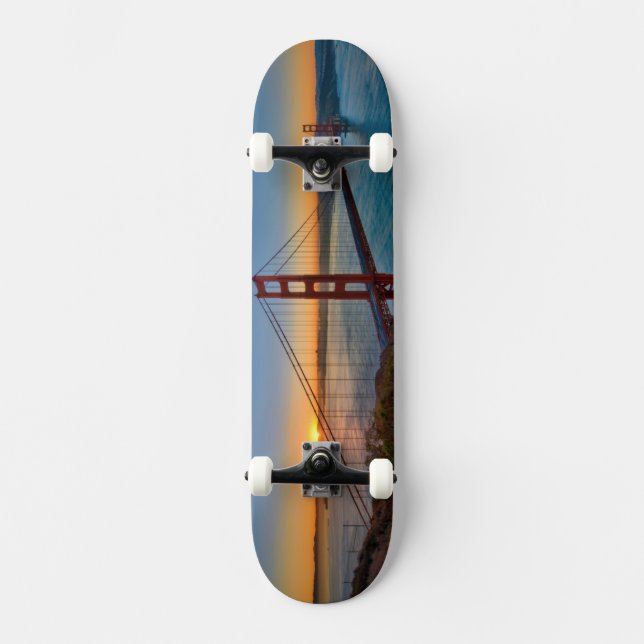 Bedöva absolut soluppgång skateboard bräda 19,5 cm (Framsida)