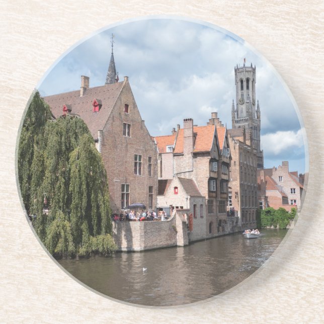 Bedöva! Bruges - Belgien Underlägg Sandsten (Framsidan)