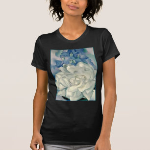 Bedöva den Georgia O'Keefe vit ros och Larkspur T Shirt