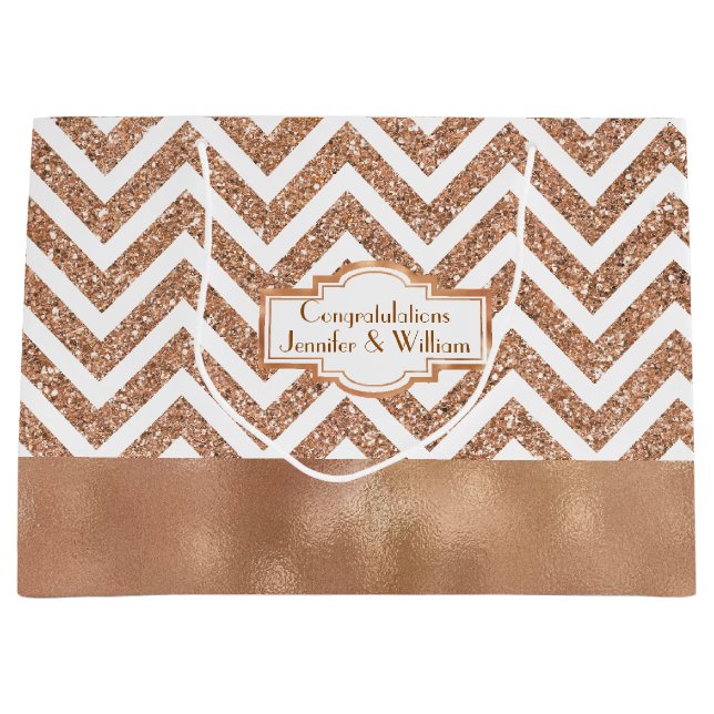 Bedöva den rosa guld- personligt bröllpgåvan hänga (Framsidan)