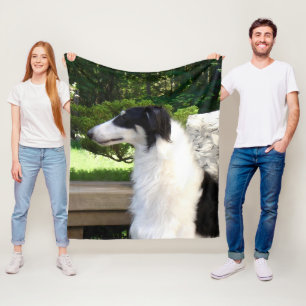 Bedöva flott ullkast för Tri Borzoi Fleecefilt