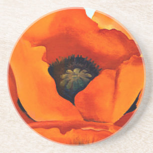 Bedöva Georgia O'Keefe den röda vallmon blomma Underlägg Sandsten