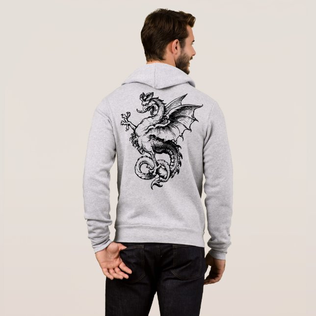 Bedöva manar Bella+KanfasFullt-Vinande Hoodie T-shirt (Hel baksida)