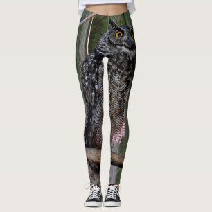 Bedöva uggladamasker leggings