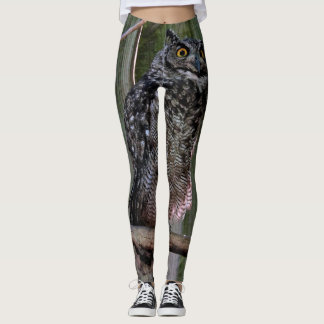 Bedöva uggladamasker leggings