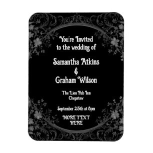 bedövande bröllop-mallar magnet