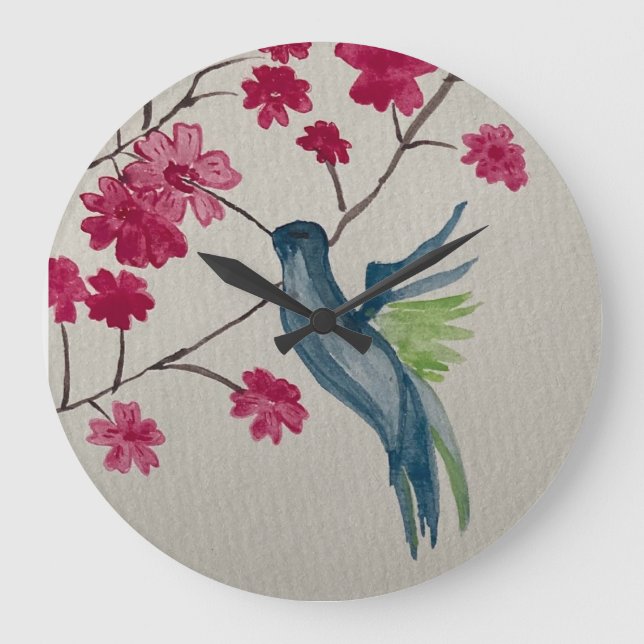 bedövande hummingbird-klocka stor klocka (Framsida)