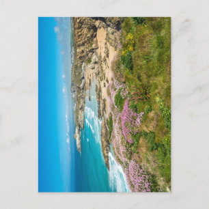 Bedövande kustlandskap med Newquay-stranden Vykort