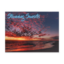 Bedövande Tropical Beach Sunset