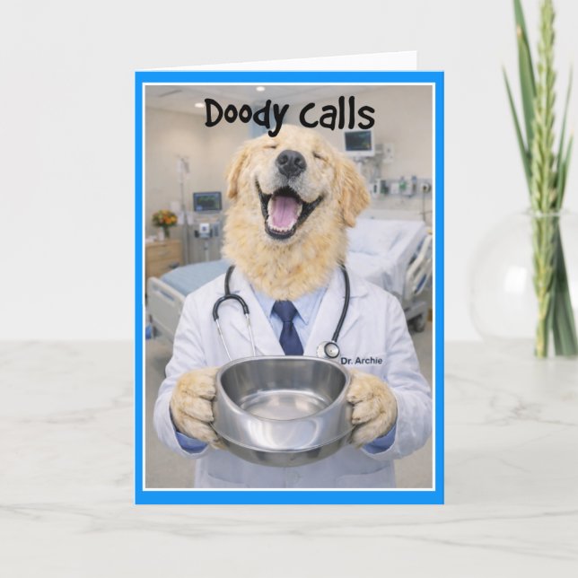Bedpan 1 Get Well Card  BPB-1 Kort (Framsida)