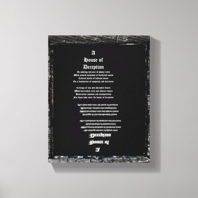 Bedrägerihus Canvastryck (Framsida)