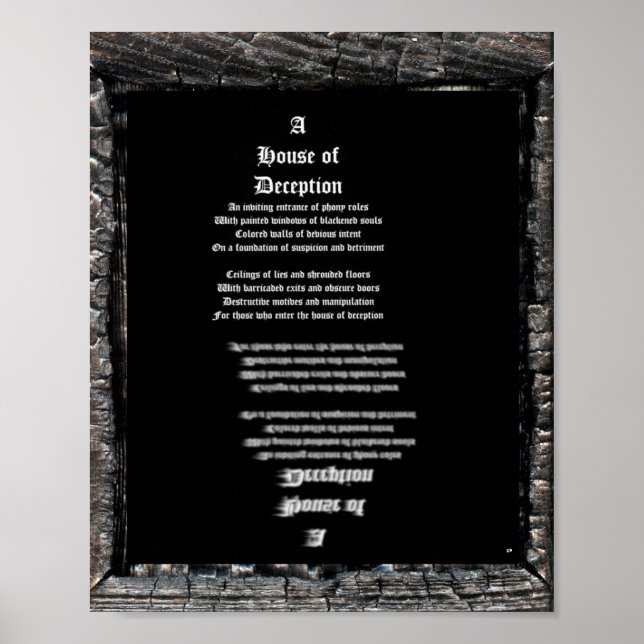 Bedrägerihus Poster (Framsidan)