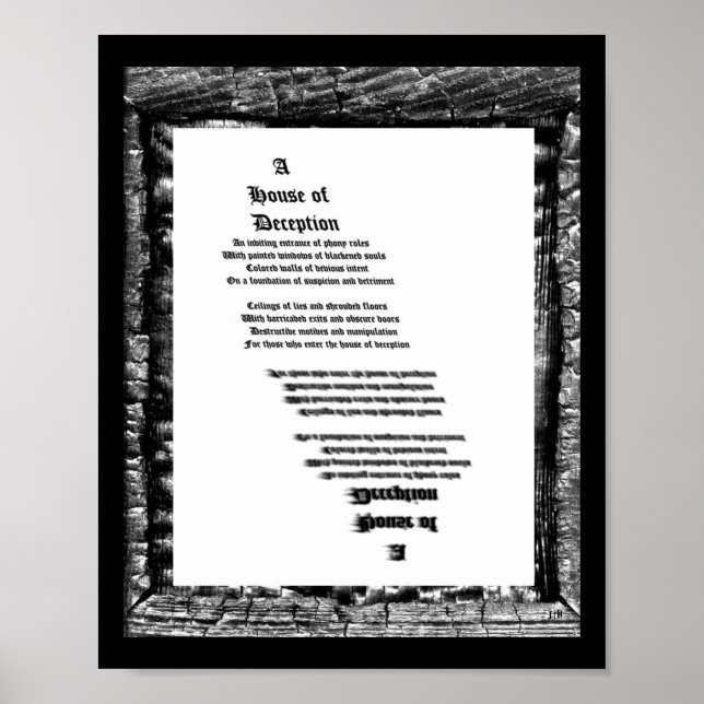 Bedrägerihus Poster (Framsidan)