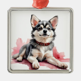 BEDRIVENDE LITEN FLUFFIG KLEE KAI HUND JULGRANSPRYDNAD METALL
