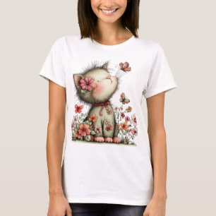 BEDRIVENDE VECKLIG SOMMAR TEMA KATT T SHIRT