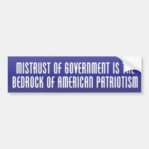 Bedrock av patriotismbildekalet bildekal