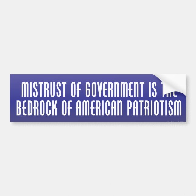 Bedrock av patriotismbildekalet bildekal (Framsidan)