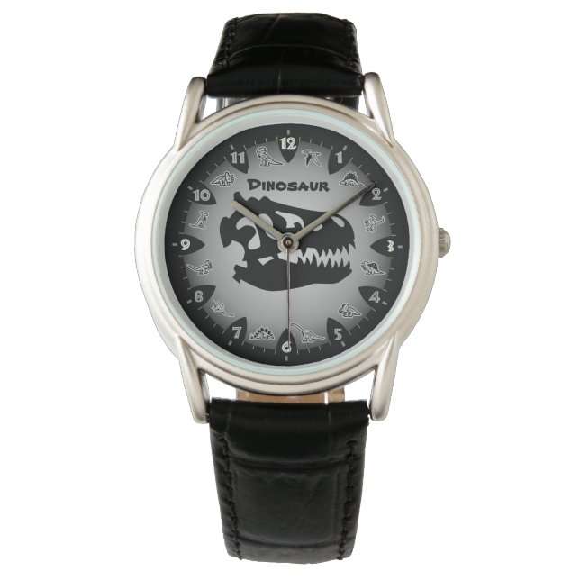 Bedrock Grått Dinosaur Watch Armbandsur (Framsida)