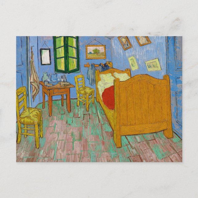 Bedroom (1889) av Vincent Van Gogh Classic Art Vykort (Framsida)
