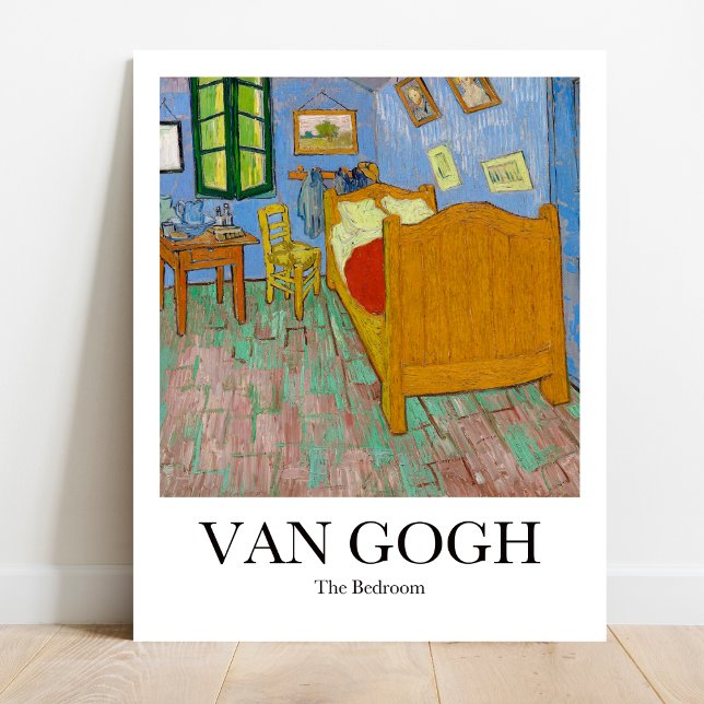 Bedroom av Vincent van Gogh Poster (Own Van Gogh's Sanctuary: "The Bedroom" Poster. Vivid colors, museum-quality! )