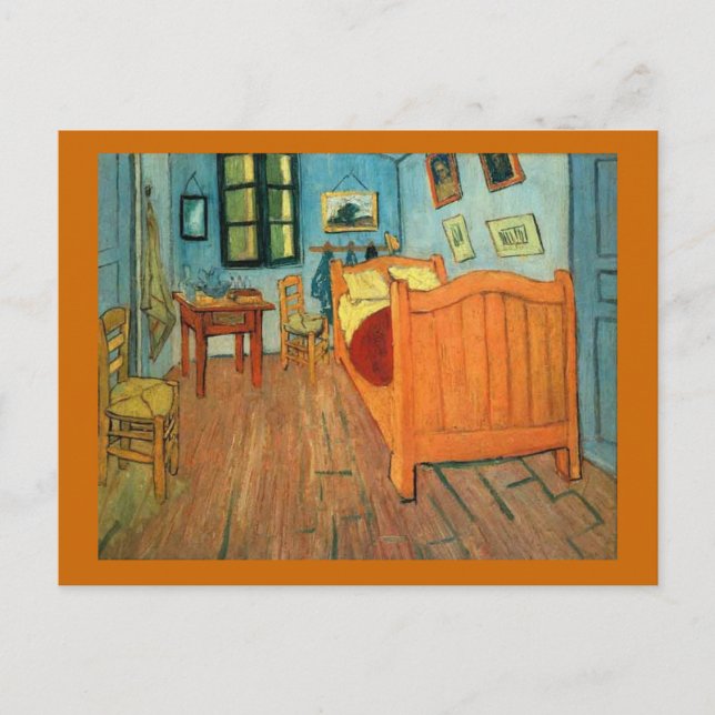 Bedroom in Arles by Vincent Van Gogh Vykort (Framsida)
