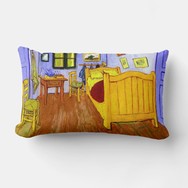 Bedroom in Arles (F482) Van Gogh Fine Art Lumbarkudde (Framsida)
