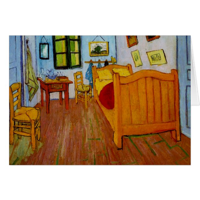 Bedroom in Arles (F482) Van Gogh Fine Art OBS Kort (Framsidan Horizontal)