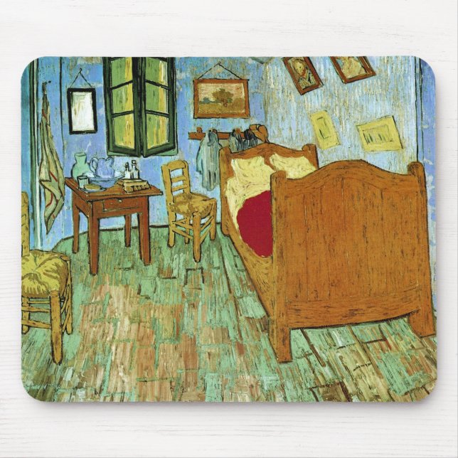 Bedroom in Arles (F484) Van Gogh Fine Art Musmatta (Framsidan)