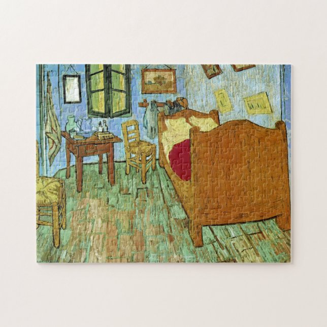 Bedroom in Arles (F484) Van Gogh Fine Art Pussel (Horisontell)