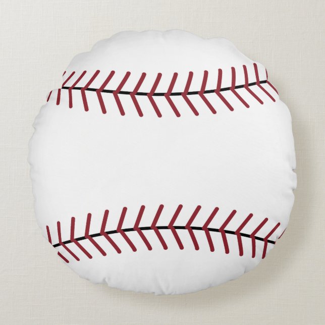 Bedroom Kids Boys Sports Baseball Pillow Gift Rund Kudde (Framsidan)