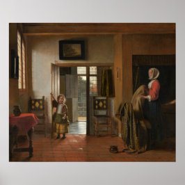 Bedroom - Pieter de Hooch Fine Art Poster