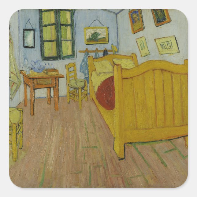 Bedroom Sticker Fyrkantigt Klistermärke (Framsida)