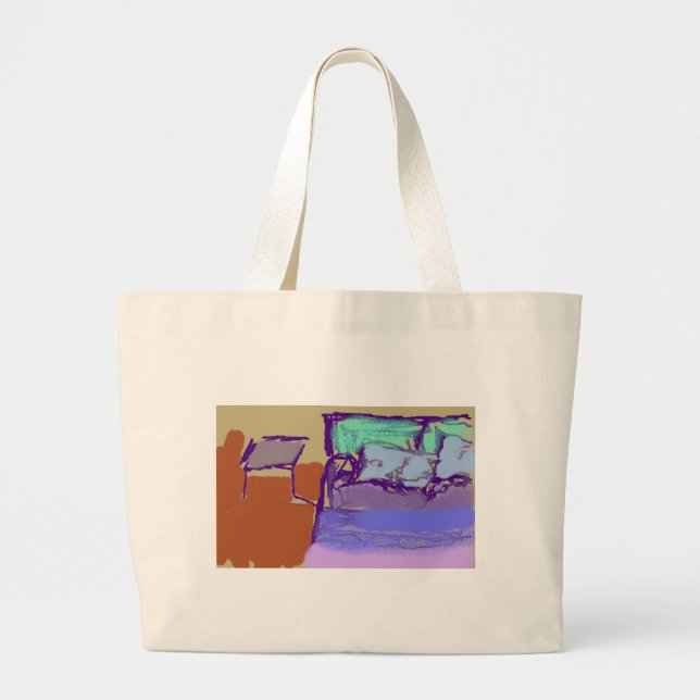 Bedroom Vibes Tote Jumbo Tygkasse (Framsidan)