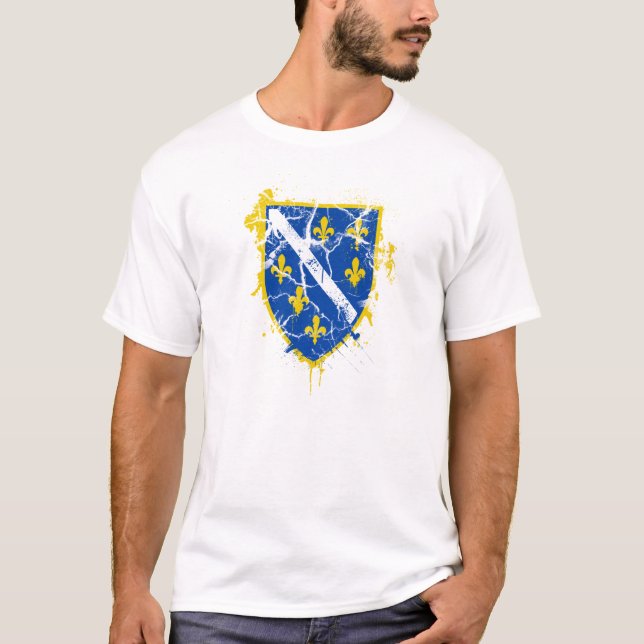 Bedröva för 92 vapensköld t-shirt (Framsida)
