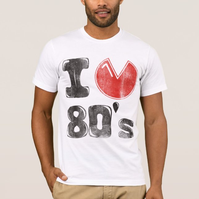 bedrövad 80-tal t-shirt (Framsida)