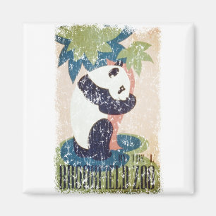 Bedrövad Brookfield Zoo-Panda Magnet