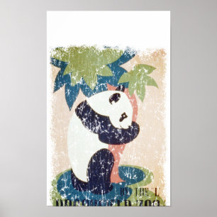 Bedrövad Brookfield Zoo-Panda Poster